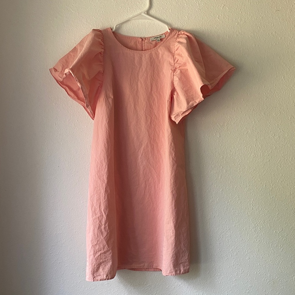 Madewell Soft Pink Ruffle Dress Size Small